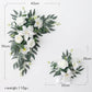 Guirlande fleurs artificielles panneau mariage arche