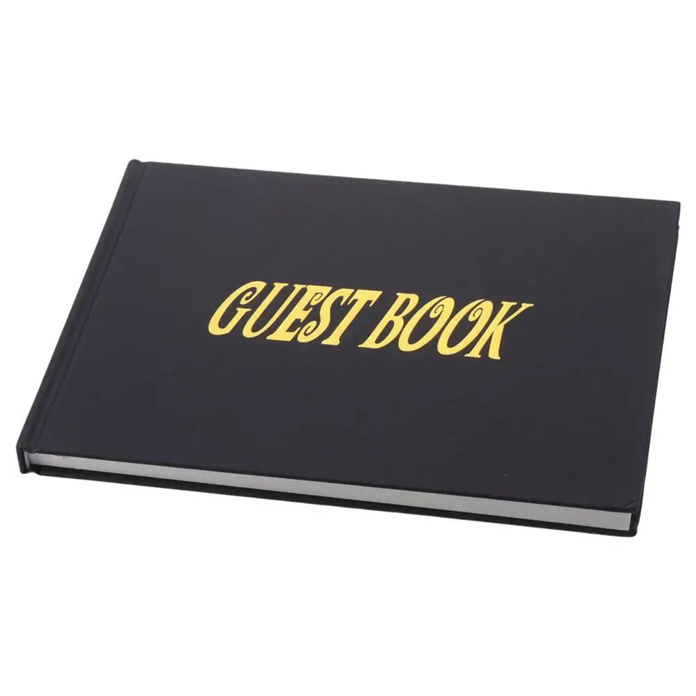 Livre d'Or Mariage Chic Blanc Rose Noir