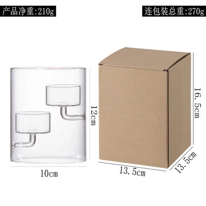 Bougeoir mariage en verre fait main — vue 8