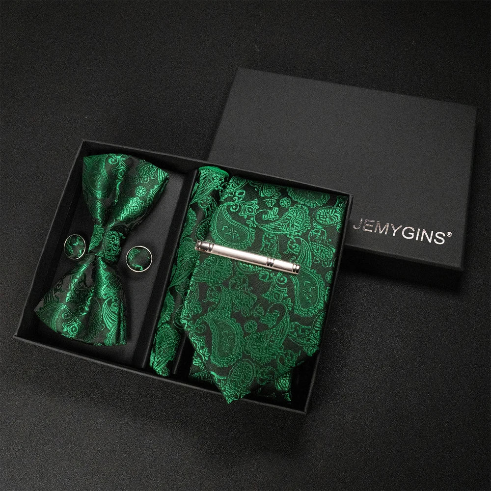 Coffret Cravate Mariage Motif Cachemire