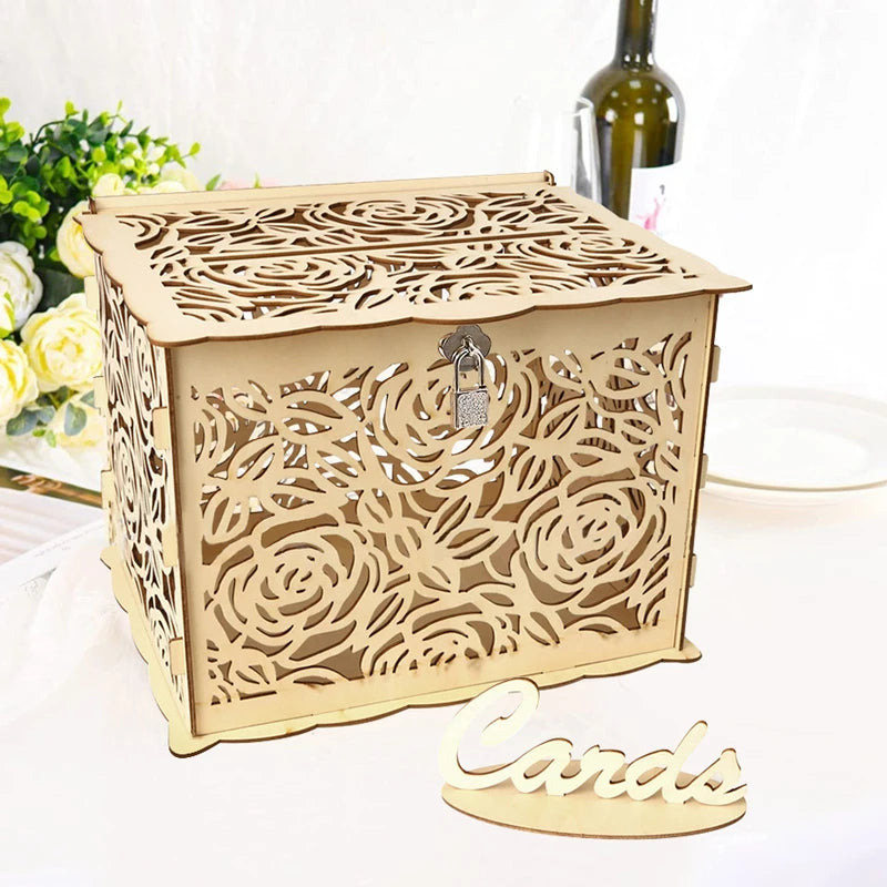 Urne Mariage Bois avec Serrure