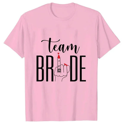 T-shirt EVJF Team Bride Doigt Bagué