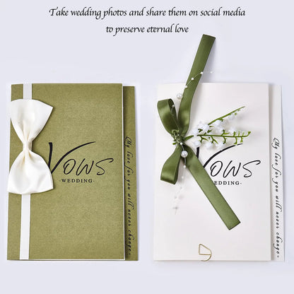 Duo de carnets de vœux mariage minimalistes