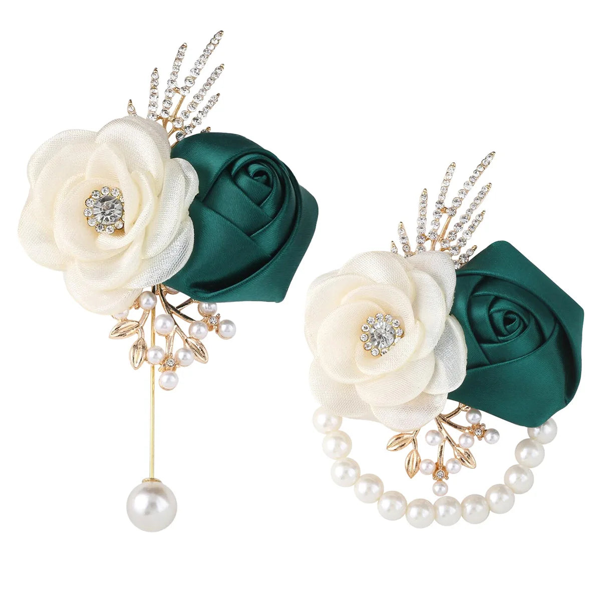 Corsage Poignet Mariage et Boutonnière Assortie