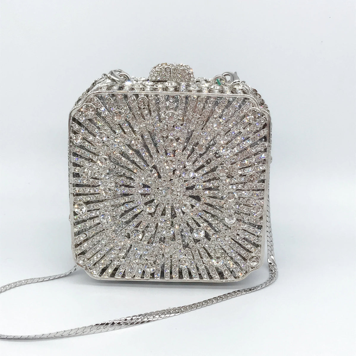 Pochette Mariage Cristal Strass Luxe