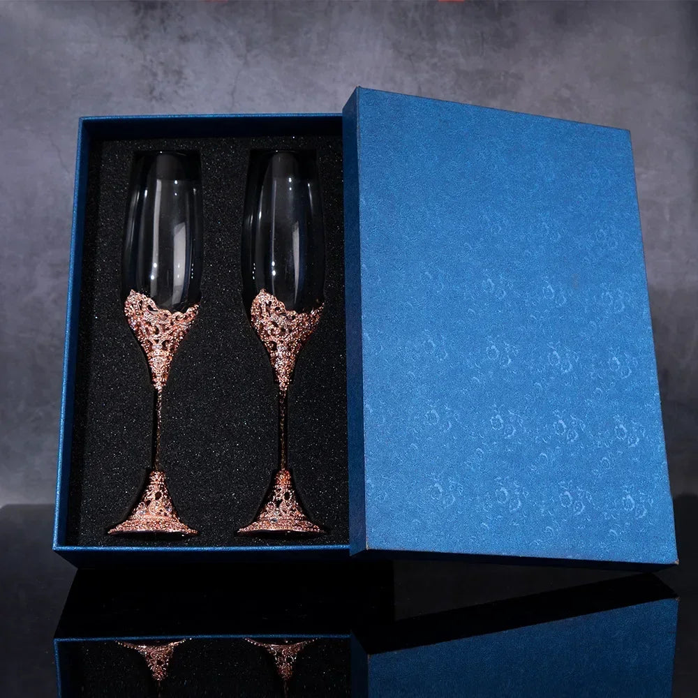 Flûte Champagne Mariage Cristal Strass — vue 11