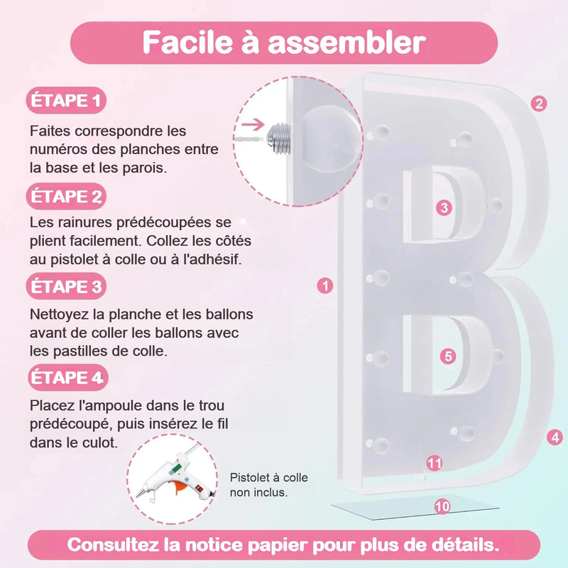 Lettres Lumineuses Géantes Mariage — vue 6