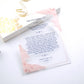 Faire-part mariage acrylique transparent personnalisé