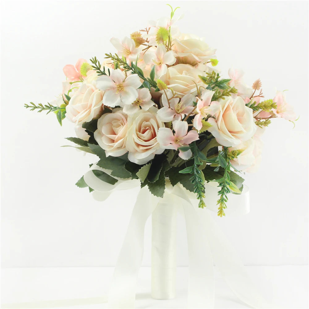 Bouquet Mariée en Roses de Soie