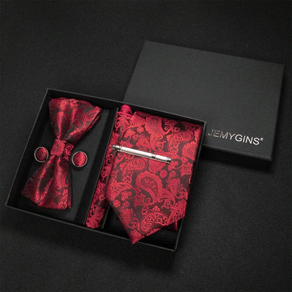 Coffret Cravate Mariage Motif Cachemire