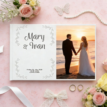 Livre d'or mariage personnalisé photo couple — vue 4