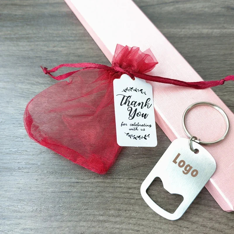 Cadeau Invité Mariage Porte-clés Décapsuleur Personnalisé