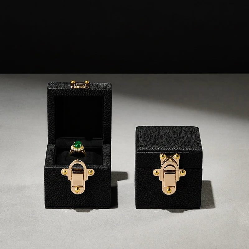 Boîte Alliance Cuir Luxe Doré — vue 3