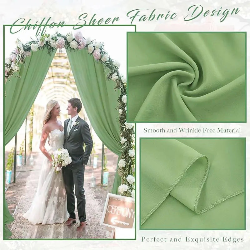 Panneau Voilage Arche Mariage Mousseline