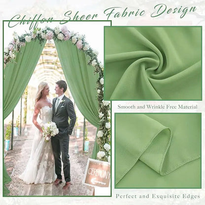 Panneau Voilage Arche Mariage Mousseline