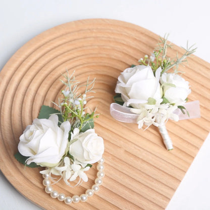 Corsage Poignet et Boutonnière Mariage