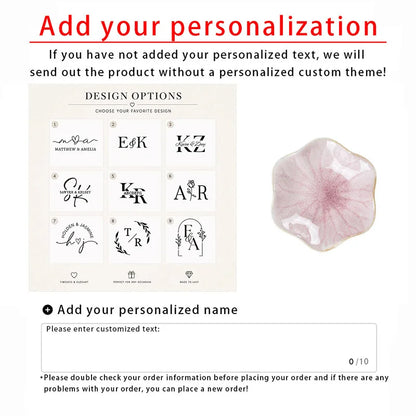 Vide-poche céramique personnalisé forme fleur — vue 7