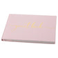 Livre d'Or Mariage Chic Blanc Rose Noir