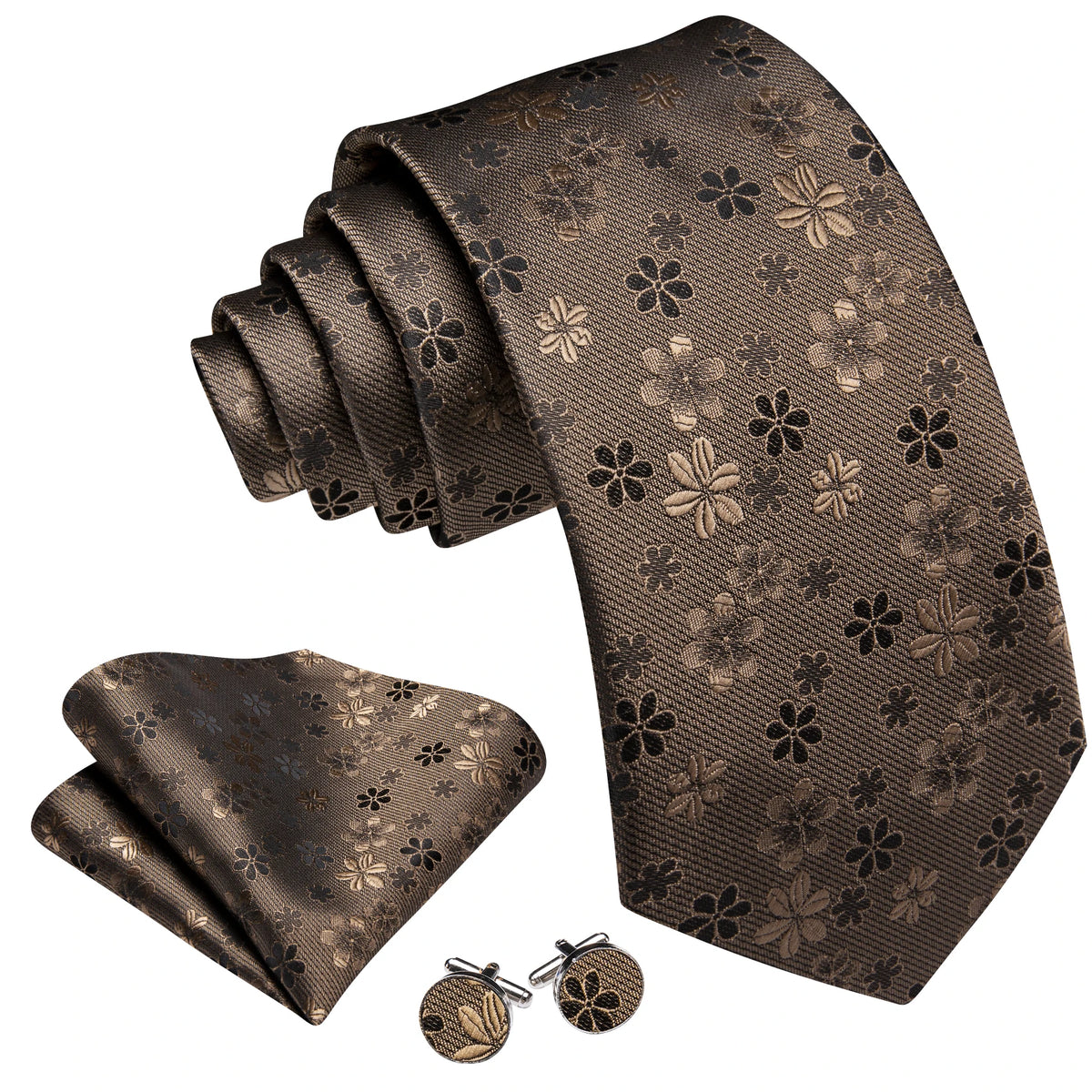 Coffret Cravate Mariage Homme Fleuri