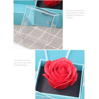Coffret bague rose éternelle avec sac — vue 3
