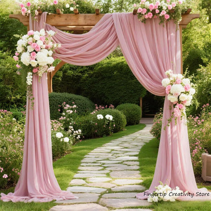Panneau Voilage Arche Mariage Mousseline