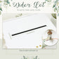 Urne mariage blanche eucalyptus à enveloppes