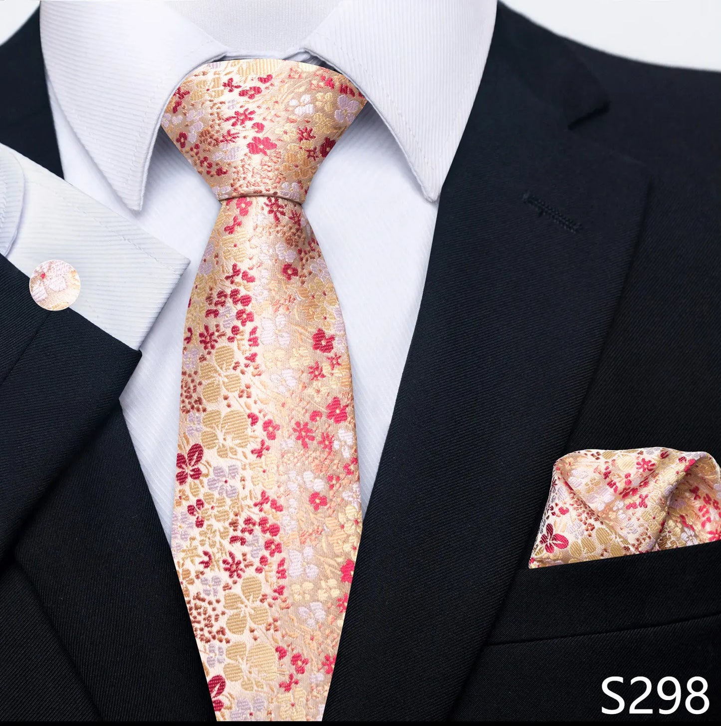 Coffret cravate mariage homme et pochette