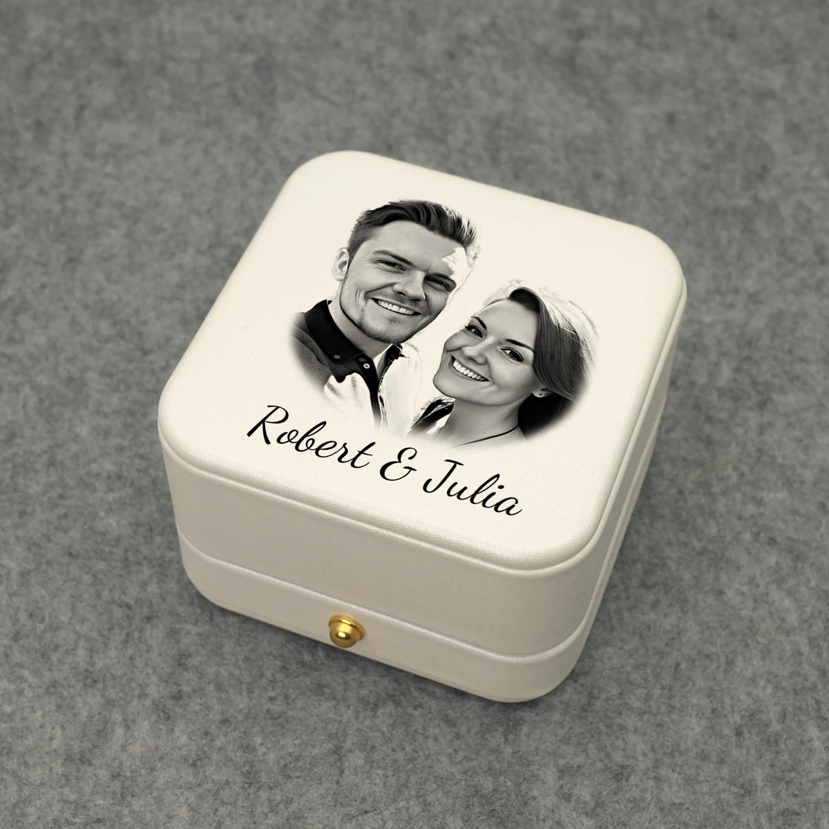 Boîte alliance mariage photo personnalisée — vue 5