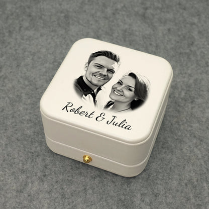 Boîte alliance mariage photo personnalisée — vue 5