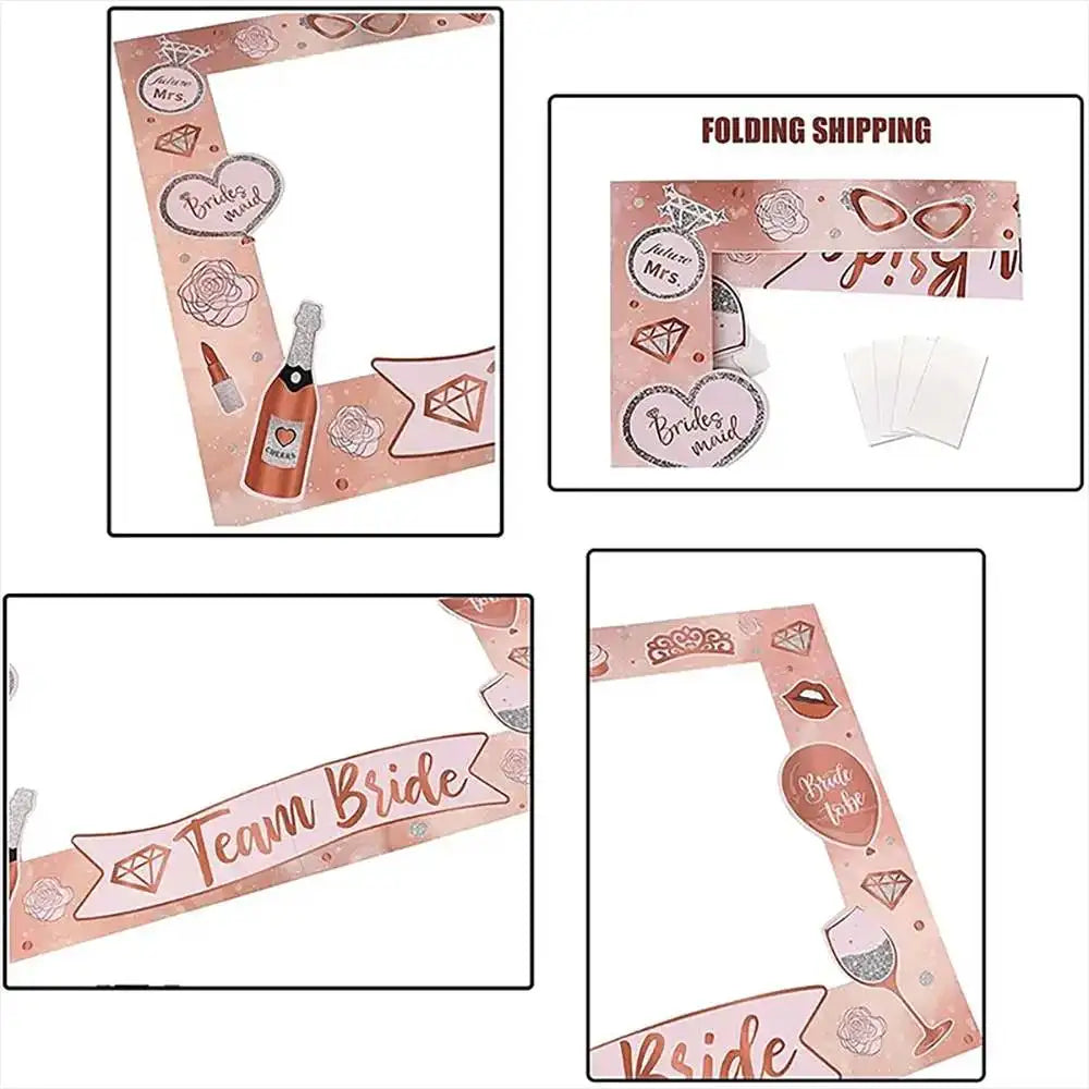 Kit photobooth EVJF cadre et accessoires