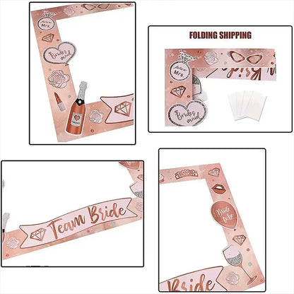 Kit photobooth EVJF cadre et accessoires