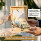 Boîte cadeau mariage bois fleurs séchées