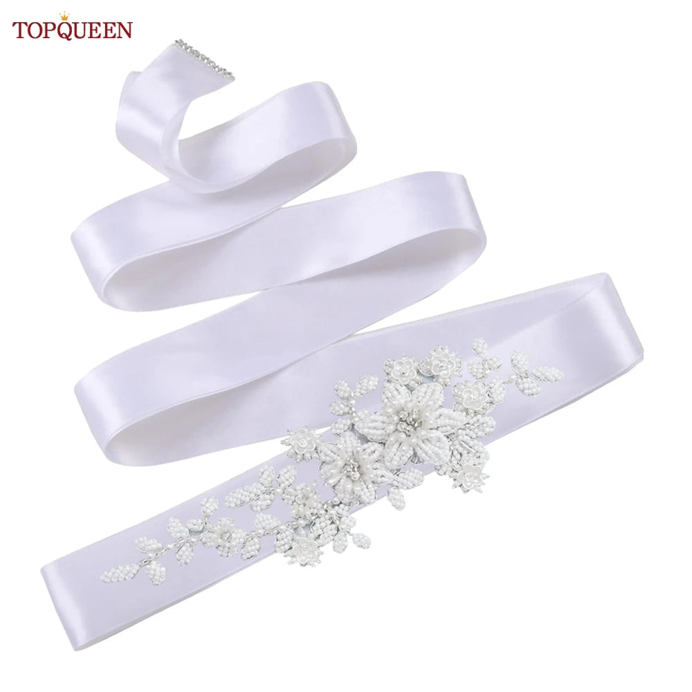 Ceinture robe de mariée perles strass