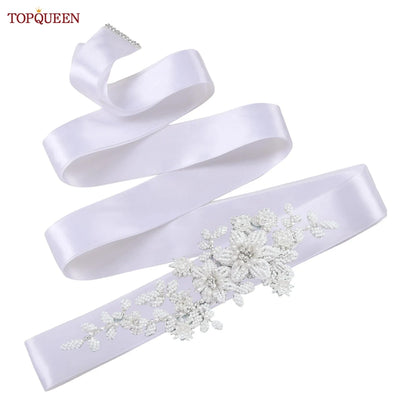 Ceinture robe de mariée perles strass