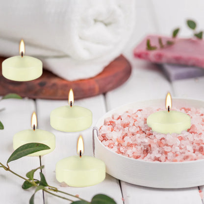 Lot de 12 bougies flottantes ivoire — vue 3