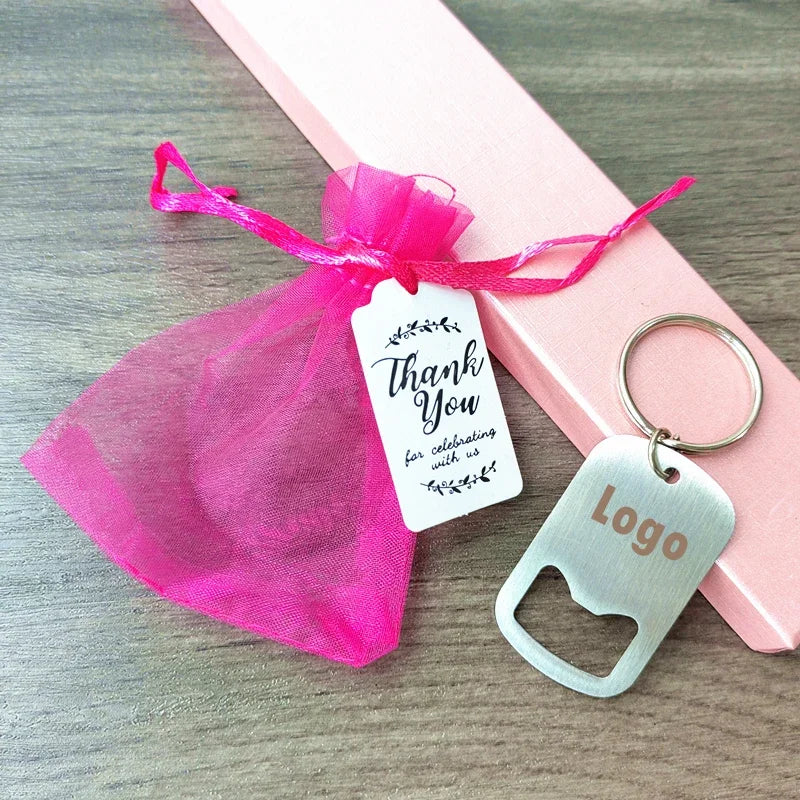 Cadeau Invité Mariage Porte-clés Décapsuleur Personnalisé