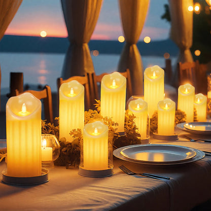 Bougies LED Sans Flamme Réalistes Mariage