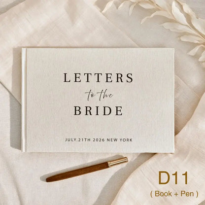 Livre d'Or Mariage Personnalisé Format A4 avec Stylo