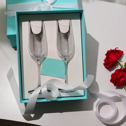 Coffret Flûtes Champagne Mariage Turquoise — vue 2