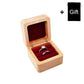 Boîte alliance bois gravée personnalisée