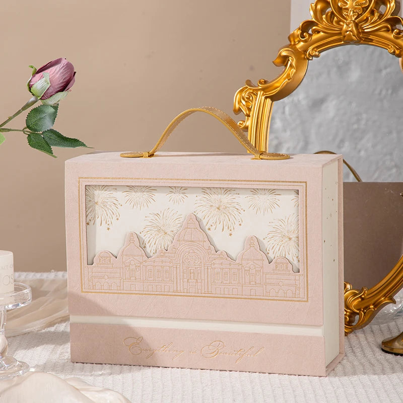 Coffret cadeau mariage avec carte de vœux