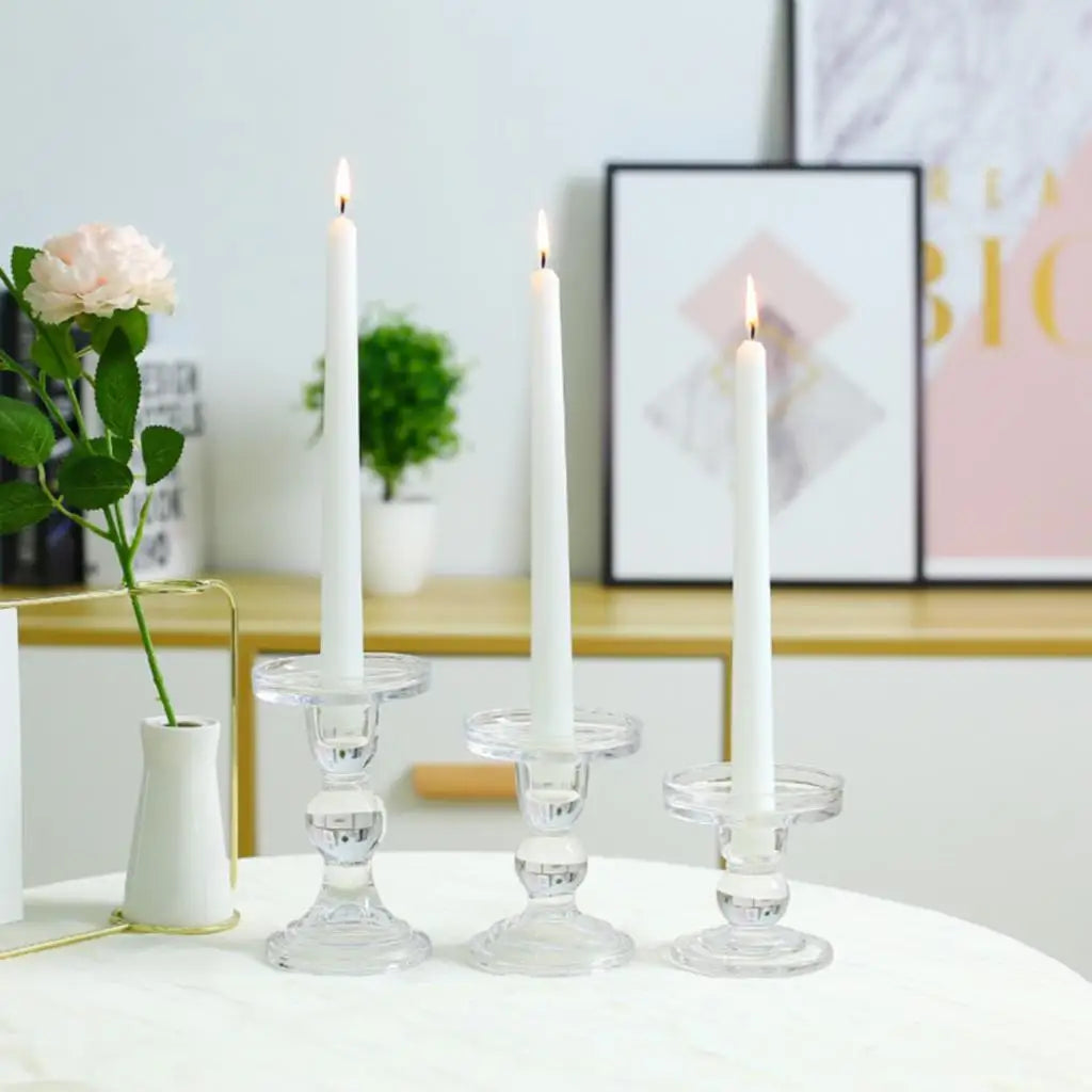 Bougeoir Mariage Verre Rétro Transparent — vue 5