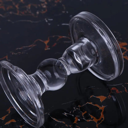 Bougeoir Mariage Verre Rétro Transparent — vue 8