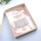 Faire-part mariage acrylique transparent personnalisé