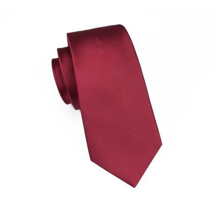 Cravate Mariage Bordeaux et Pochette