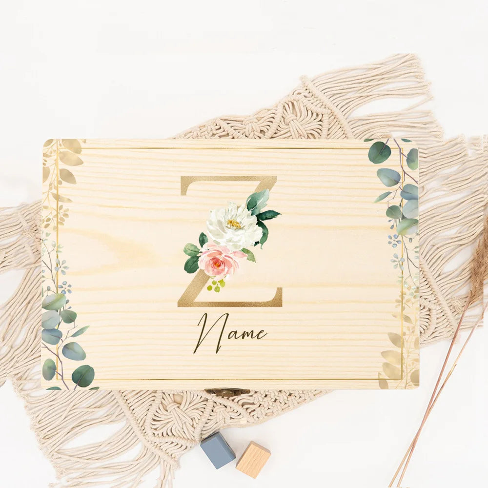 Boîte souvenir mariage initiale personnalisée