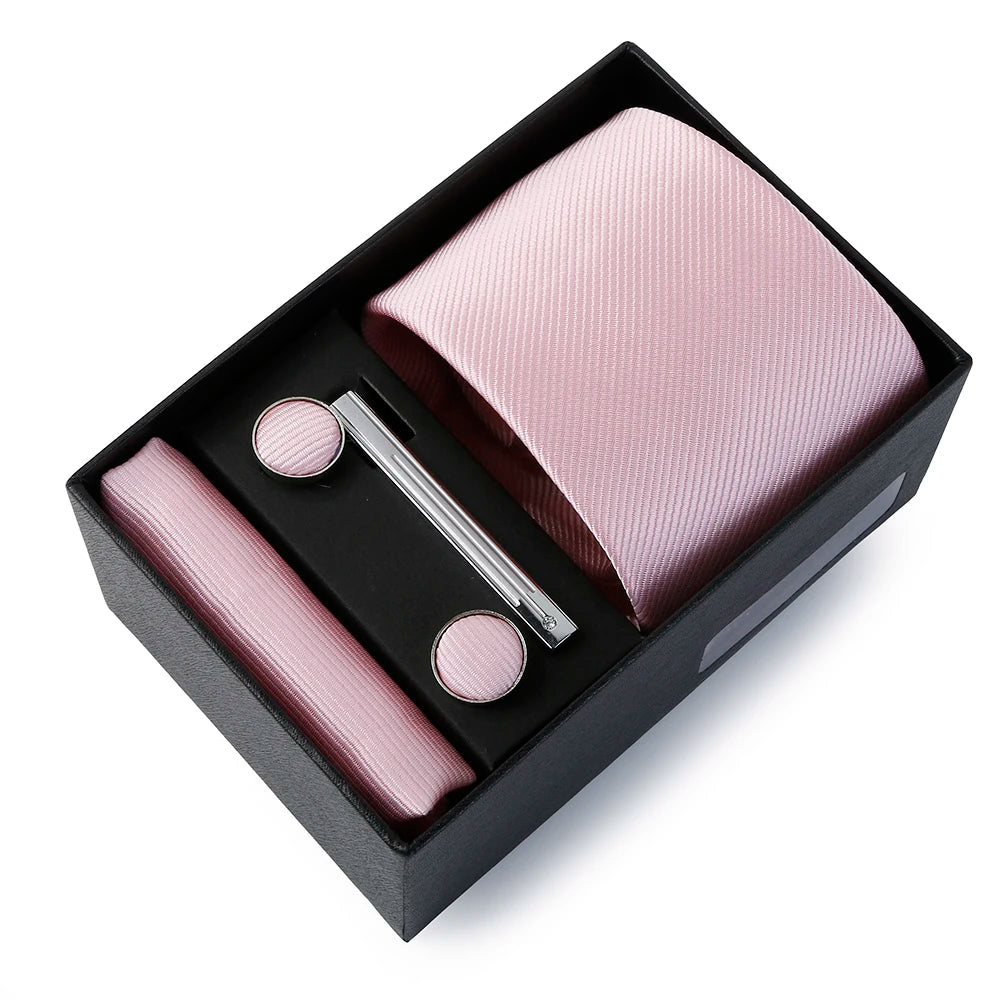 Coffret Cravate Mariage Unie avec Pince — vue 8
