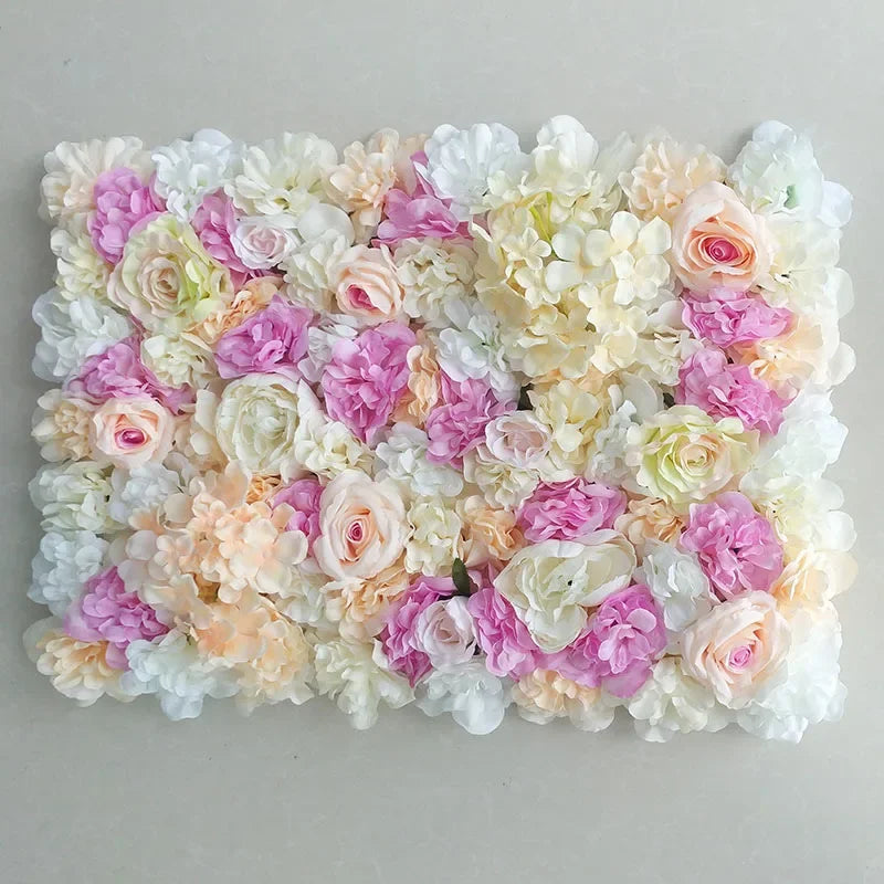 Mur de Roses Artificielles Mariage — vue 12