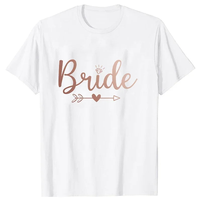 T-shirt EVJF cortège rose gold