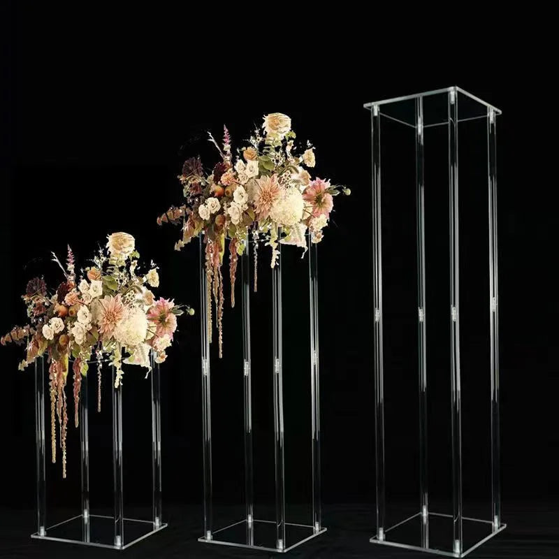 Colonne Centre de Table Mariage Acrylique Transparente